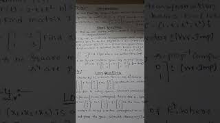 5 th SEMESTERmaths linear algebra study trending exam youtubeshorts [upl. by Sigler969]