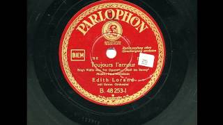 Toujours lamour Edith Lorand mit ihrem Orchester 211933 [upl. by Ecyrb]