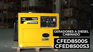 Gerador a Diesel Cabinado CFED8500S e CFED8500S3  Changfa  MGL do Brasil [upl. by Kline]