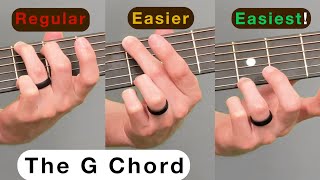 How to play the G Chord on Guitar G chord EASY G chord Easier G chord Easiest G chord [upl. by Urita]