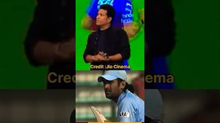 Sachin Tendulkar about MS Dhoni🩵CreditJioCinema [upl. by Kloster]