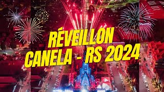 QUEIMA DE FOGOS Reveillon em Canela  RS 2024 [upl. by Vedetta]