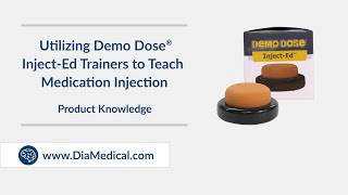 Demo Dose® InjectEd Trainers to Teach Medication Injection Tuesday Teachings  Product Knowledge [upl. by Oirogerg]