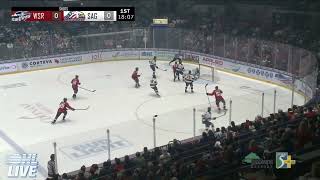 Noah Morneau Scores First Goal of the OHL Season [upl. by Burke]