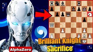 AlphaZero BRILLIANTLY Sacrificed His Knight Against Stockfish That Will Shock You  Chess [upl. by Eidnas]