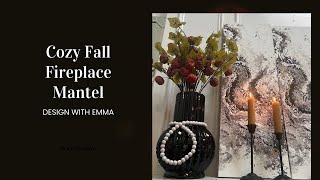 Minimalist Cozy Fall Fireplace Mantel 2024🍁Decorate With Me cozydesignminimalistfall [upl. by Launcelot442]