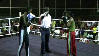 Ranini Cundasawmy vs fabrice sebastien MIX FIGHT Male vs Female  19 feb 2011 [upl. by Nennahs]