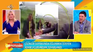 Uçurumdan Düşen Dayının videosu Tv8 Gel konuşalıma çıkıyor [upl. by Acilejna]