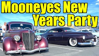 Mooneyes New Years Party 3 Car Show 2024  Irwindale Speedway [upl. by Wilber]