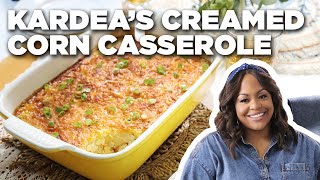 Kardea Browns Creamed Corn Casserole ​ Delicious Miss Brown  Food Network [upl. by Uyr]