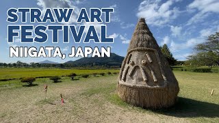 Wara Straw Art Festival Niigata Japan [upl. by Ahsyak163]