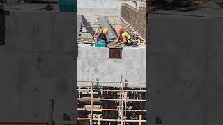 Install bearing pad Formwork before side formwork of beam [upl. by Nhguavad]