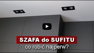 Szafa do sufitu napinanego Co robić najperw [upl. by Chrystel]