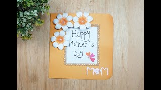 DIY Mothers Day Greeting Card  Beautiful DIY Greeting Card  Mothers Day Special  Easymix Art [upl. by Jefferson287]