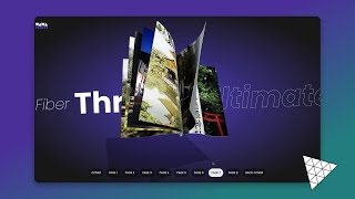 Build a 3D Book Slider Landing Page with Threejs amp React [upl. by Faina]