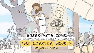 Odyssey Comics Book 9 Episodes 1 and 2  The Cicones and the LotusEaters  a teacher explains [upl. by Gent]