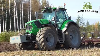 Green Beast Ploughing  DeutzFahr amp Kverneland [upl. by Assilrac]