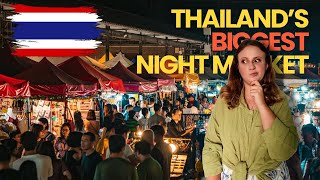 Thailands Biggest Night Market Chiang Mai Markets and Nightlife [upl. by Marleen382]