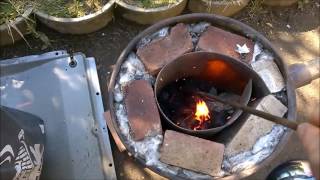 Nouvelle fondrie Maison Homemade Metal Furnace [upl. by Asiaj]