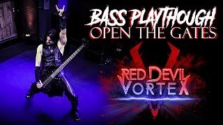 Open The Gates Red Devil Vortex  Bass Playthrough [upl. by Anigue]