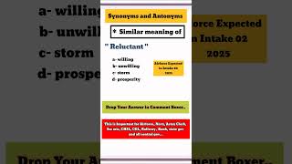 Antonyms and synonyms for competitive exams Antonyms and synonyms english vocabulary shorts feed [upl. by Anayeek]