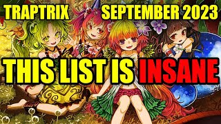 PLAY THESE RATIOS Traptrix Deck Profile  September 2023  YuGiOh [upl. by Nyrroc]