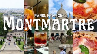 Beautiful Montmartre Paris  Stunning SacréCœur Basilica Fun Souvenir Shopping Delicious Pizza [upl. by Keraj921]