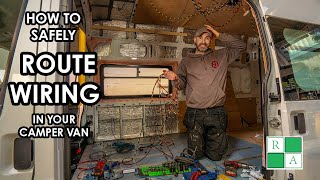 HOW TO FIT WIRING IN YOUR CAMPER TIPS TRICKS AND HINTS for safely and securely routing cable [upl. by Annazor]