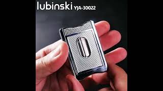 LUBINSKI MultiFunction Cigar Cutter Stand With Leather Case [upl. by Eskil]