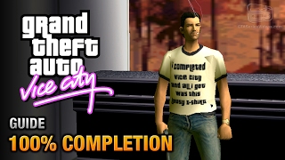 GTA Vice City  100 Completion Guide Done it All Trophy  Achievement [upl. by Enoryt662]