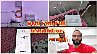 Bsnl Fiber Broadband  Bsnl Fiber Broadband Installation  60Mbps Speed Test  Village Explorer [upl. by Raasch]