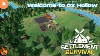 Welcome to the new settlement Ox Hollow  Settlement Survival Part 1 [upl. by Ailat]