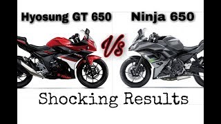 Kawasaki Ninja 650 vs Hyosung GT 650  Comparison  Opinion [upl. by Amero705]