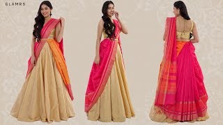 How To Drape Your Saree With A Lehenga  Silk Saree Hack [upl. by Jordison]