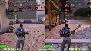 Ddr5 vs Ddr4 RAM Fortnite  i5 12400 amp 3060 ti [upl. by Kwan]