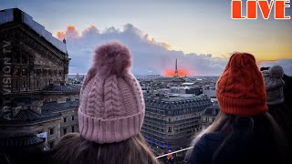 🇫🇷PARIS Sunset In Galeries Lafayette Rooftop Live Streaming 20JANUARY2023 [upl. by Laehctim]