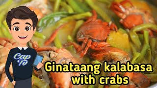 Ginataang Kalabasa with crabs  Easy to Cook [upl. by Ynnep]