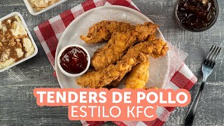 Tenders de Pollo Estilo KFC  Recetas kiwilimón [upl. by Rennerb]