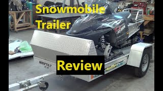 Aluma 8605F Snowmobile Trailer Review [upl. by Lanoil866]