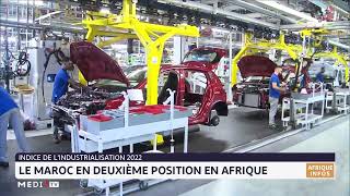 Indice de l´industrialisation 2022 Le Maroc en deuxième position en Afrique [upl. by Tadd718]