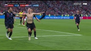 Domagoj Vida 100 HEADER GOAL CROATIA VS RUSSIA 21 Fisht Olympic Stadium [upl. by Nwahsak]