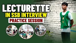 Lecturette Practice Session for SSB Interview  How to Deliver A Lecturette in the SSB Interview [upl. by Kirby]