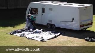 Kampa Frontier Air Pro Awning Pitching amp Packing Video [upl. by Ru257]