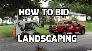 How to Bid Landscaping [upl. by Silrak]