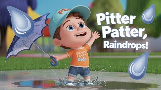 Pitter Patter Raindrops  Fun Kids Rain Rhyme amp Song  Clearly Learn Kids [upl. by Oderfliw507]