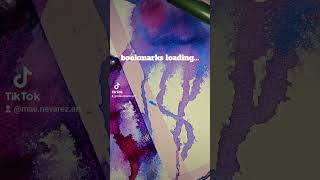 Abstract watercolor bookmarks loading Do you like a wide or narrow bookmark bookmark bookmarks [upl. by Eanahs870]