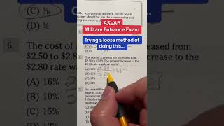 ASVAB Arithmetic Reasoning answers walkthrough 6 [upl. by Durr]