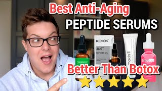 TOP 5 PEPTIDE SERUMS  Better Than Botox Maximum AntiAging [upl. by Akcirre]