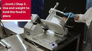 How to Use a Meat Slicer Safely [upl. by Worrad]