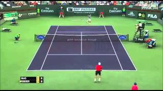 Roger Federer VS Tommy Haas  Full Highlights  ATP Indian Wells  March 13 2014 [upl. by Pudens]